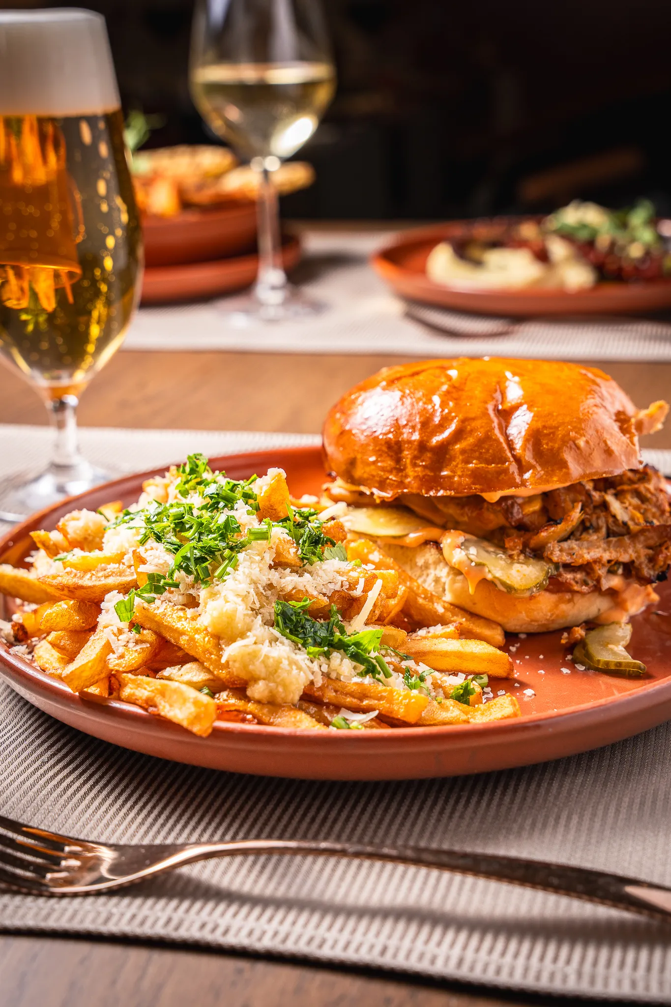 Spicy Pulled Pork Burger